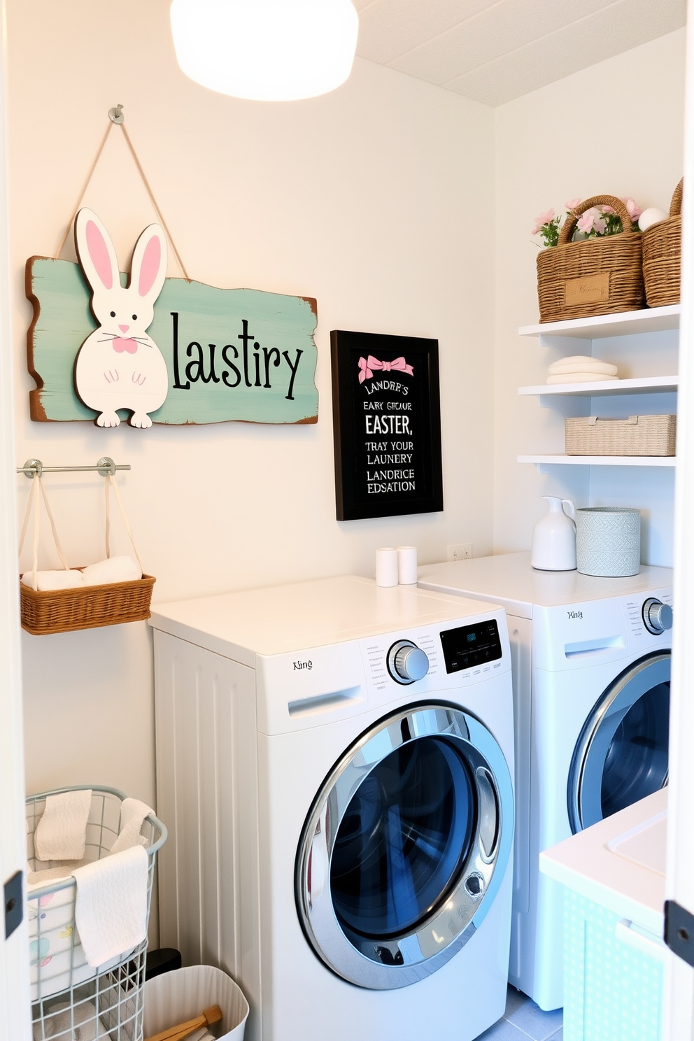 Laundry Room Easter Decorating Ideas 9