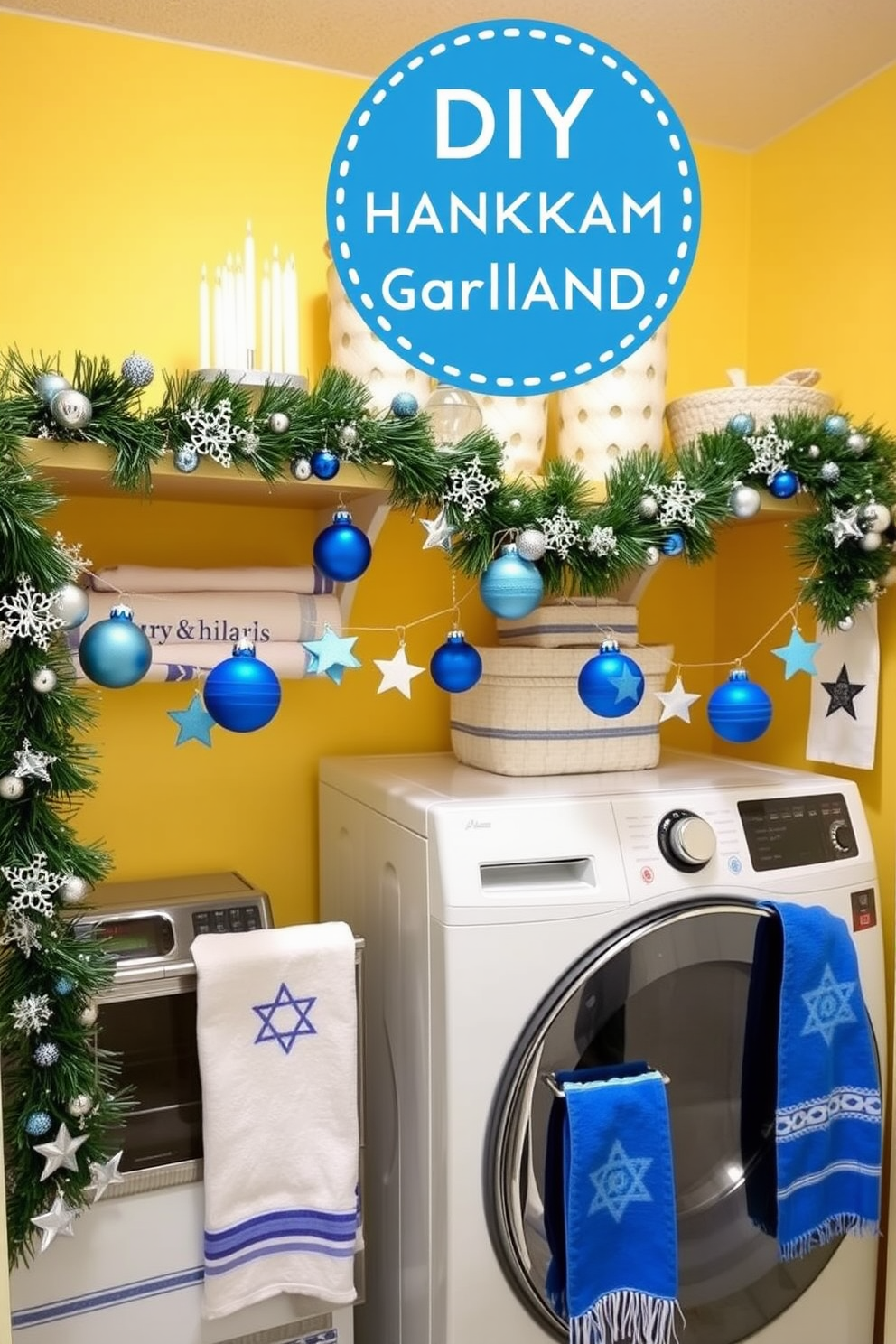 Laundry Room Hanukkah Decorating Ideas 12