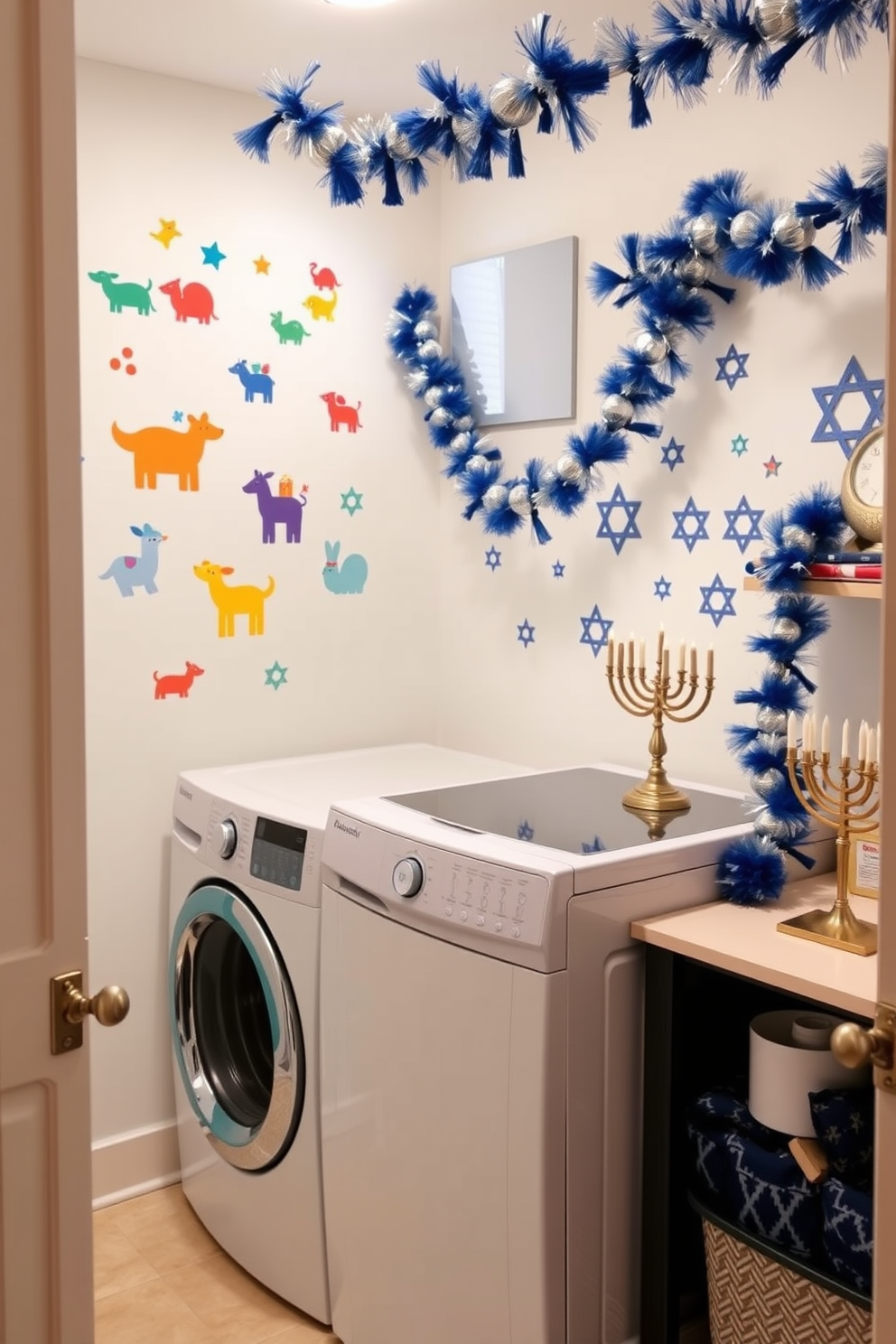 Laundry Room Hanukkah Decorating Ideas 23