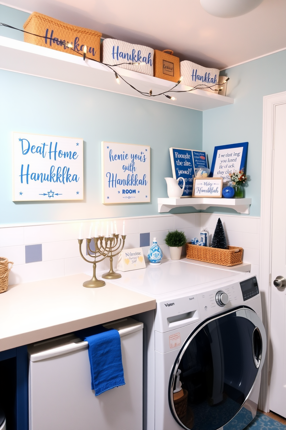 Laundry Room Hanukkah Decorating Ideas 9