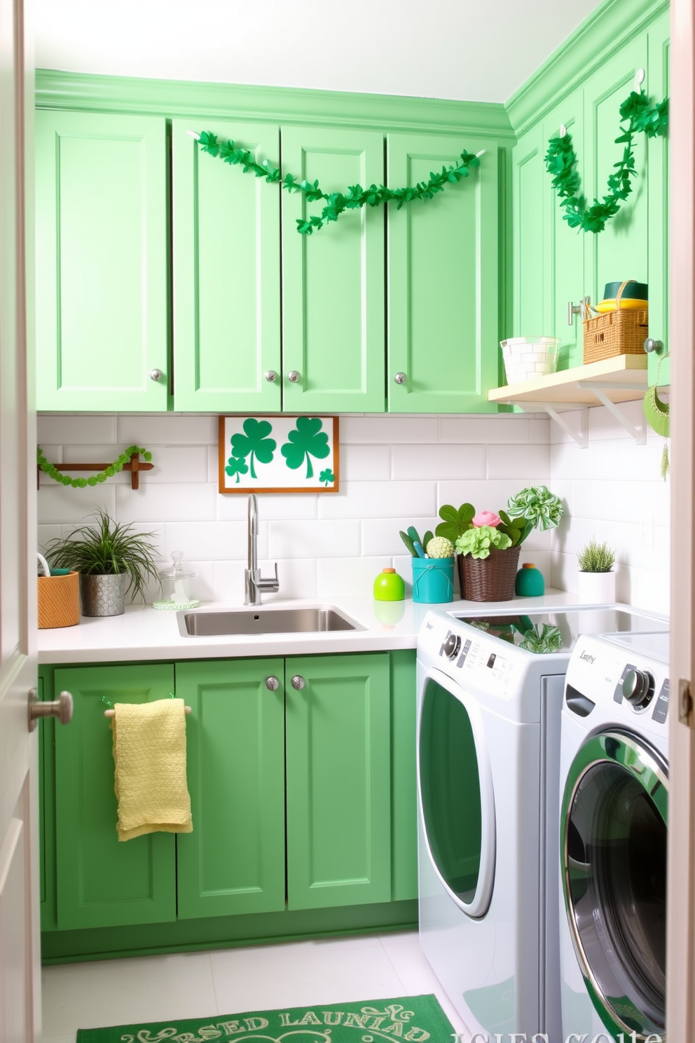 Laundry Room St Patricks Day Decorating Ideas 24