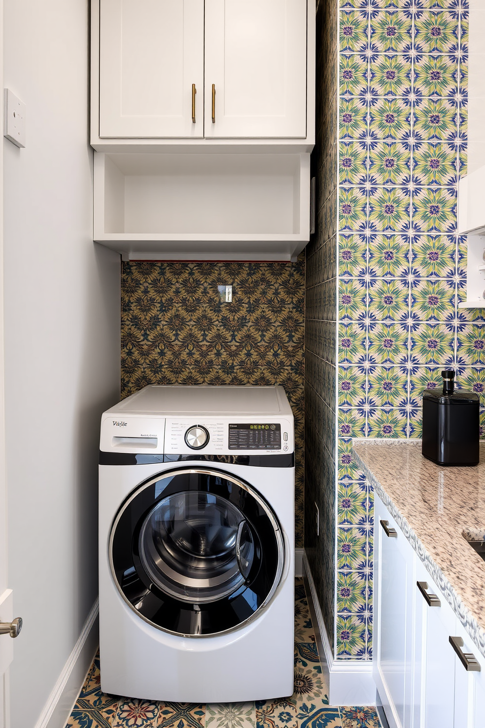 Laundry Room With Stacked Washer Dryer Design Ideas 13