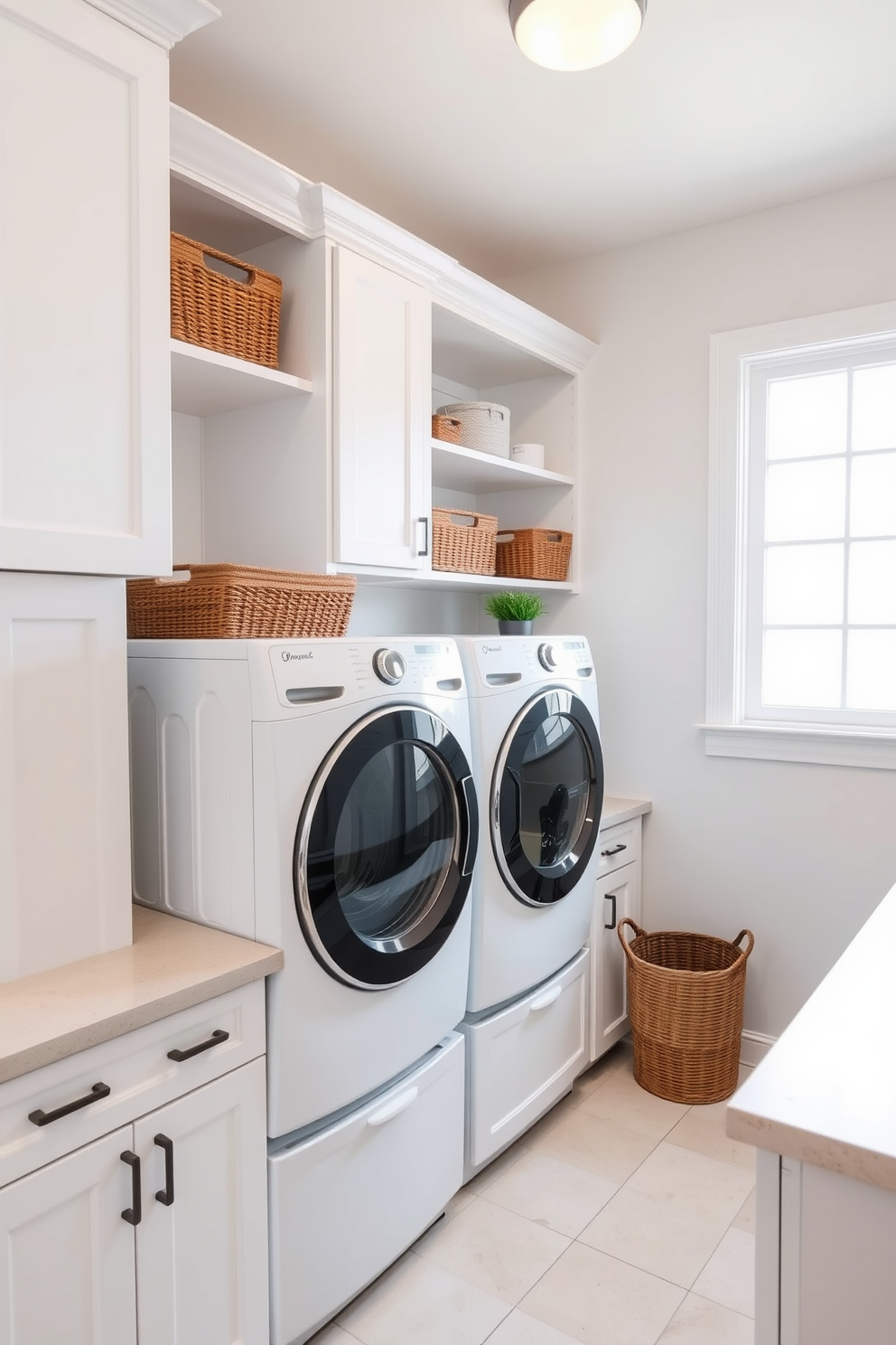 Laundry Room With Stacked Washer Dryer Design Ideas 17