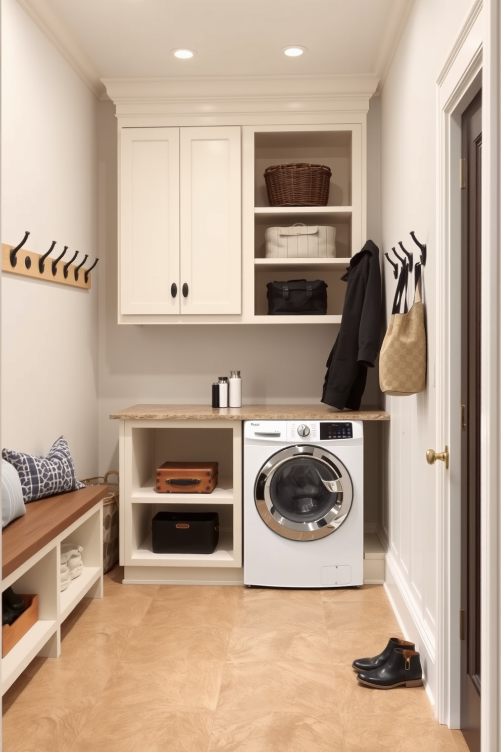 Laundry Room With Stacked Washer Dryer Design Ideas 18