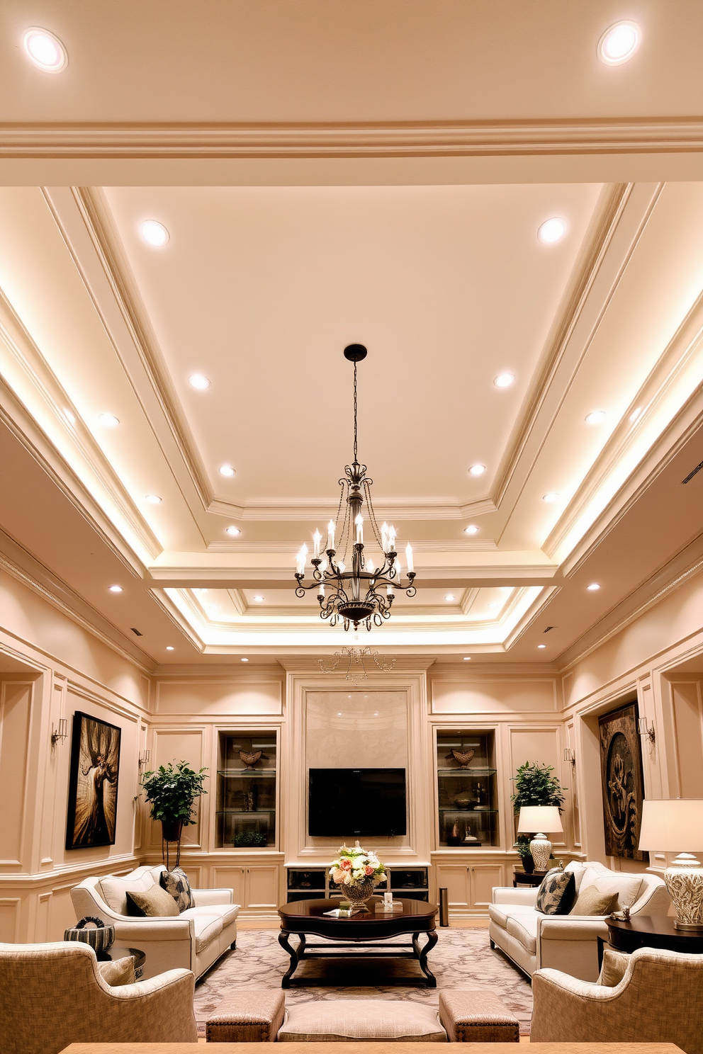 Living Room Ceiling Design Ideas 16