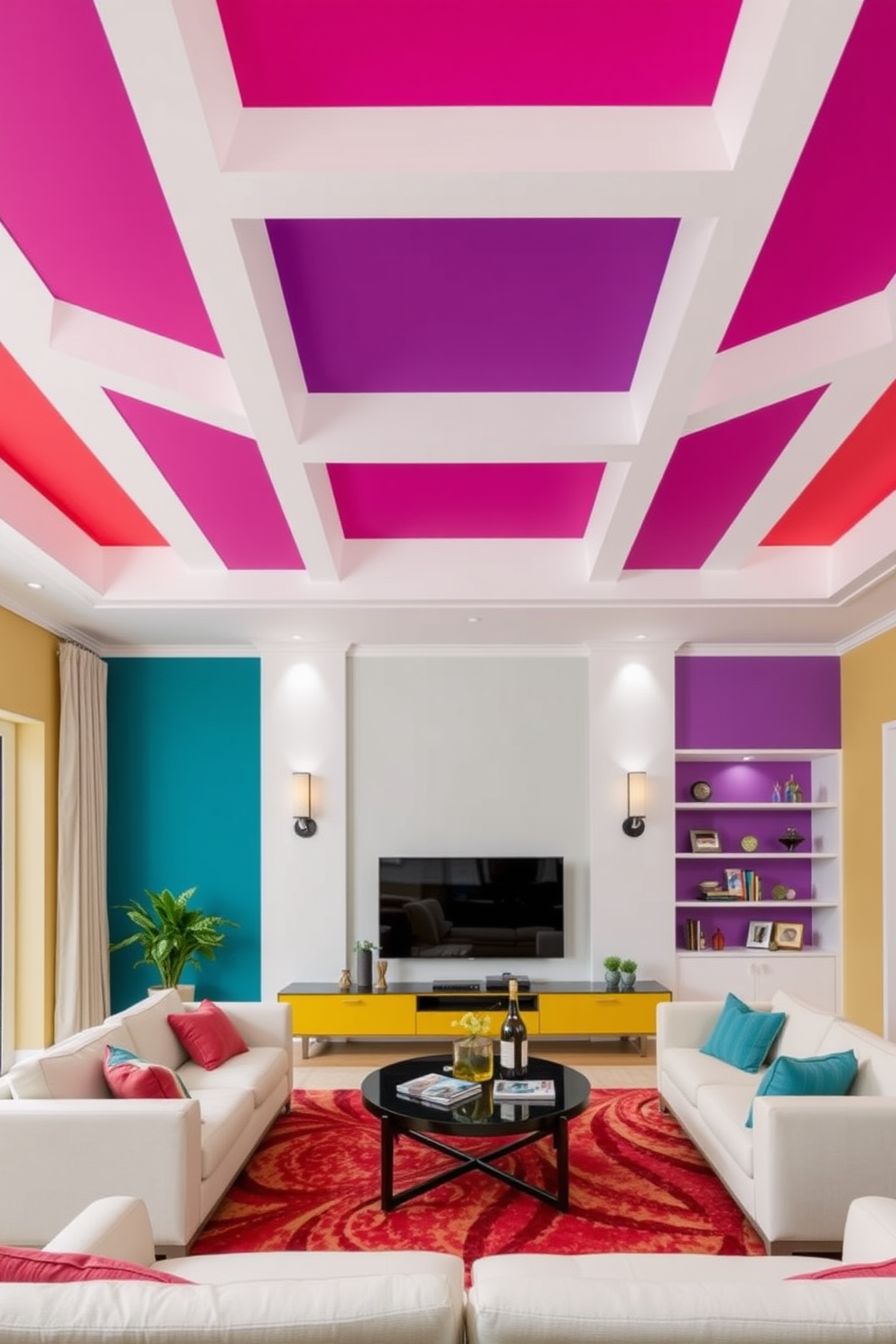 Living Room Ceiling Design Ideas 22