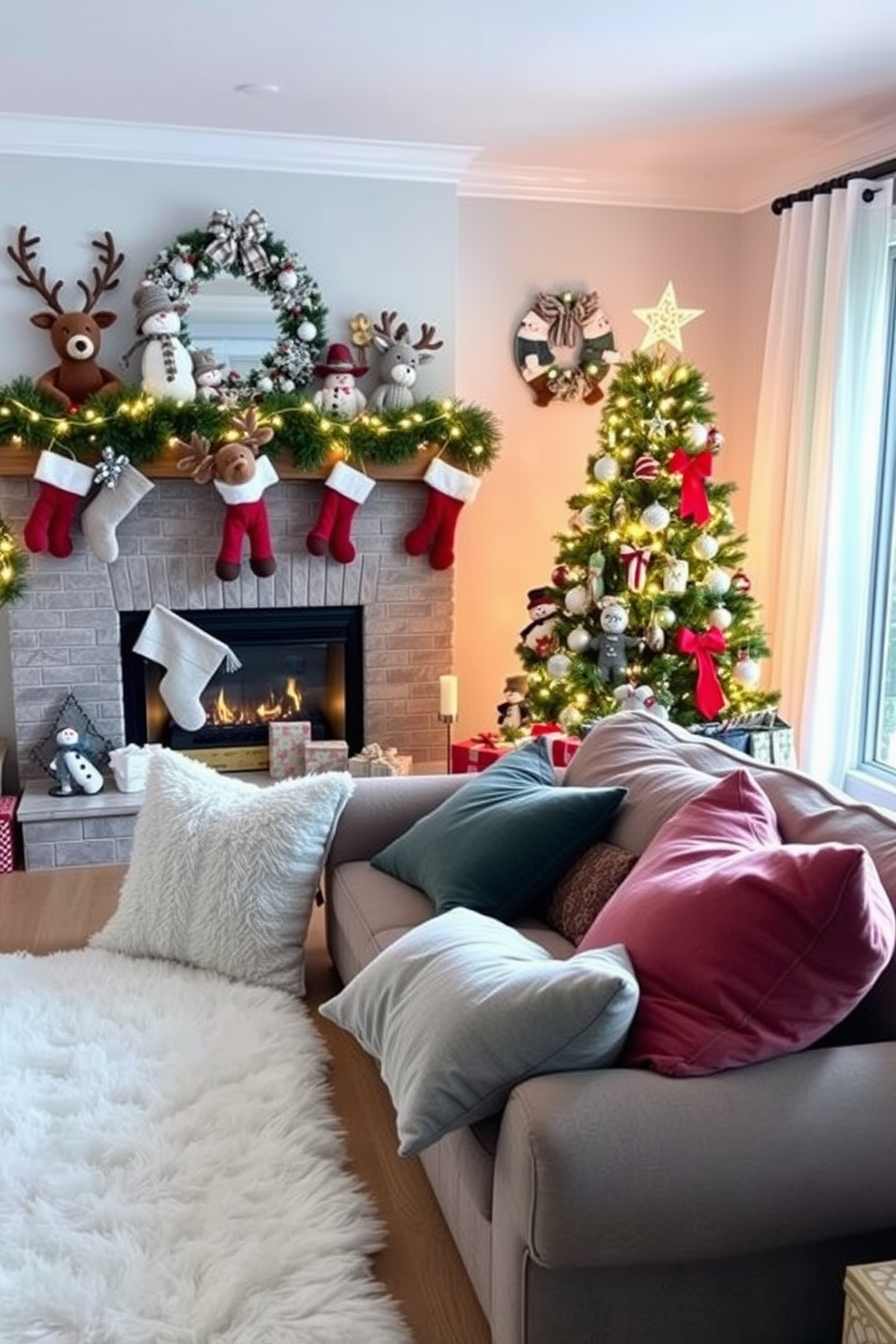 Living Room Christmas Decorating Ideas 21