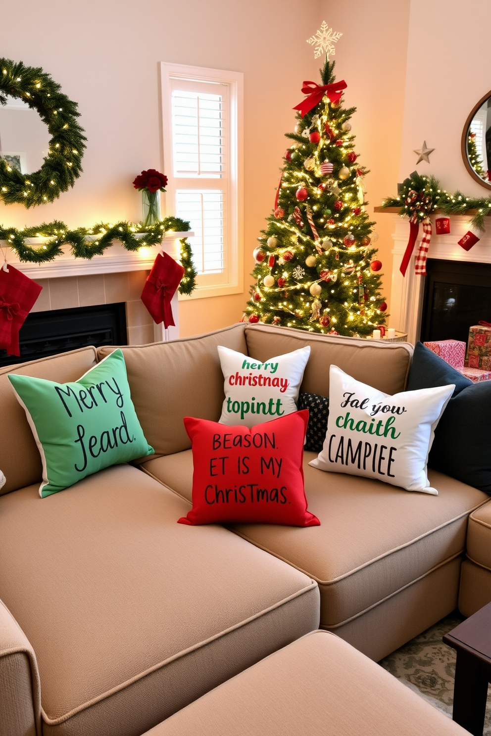 Living Room Christmas Decorating Ideas 23