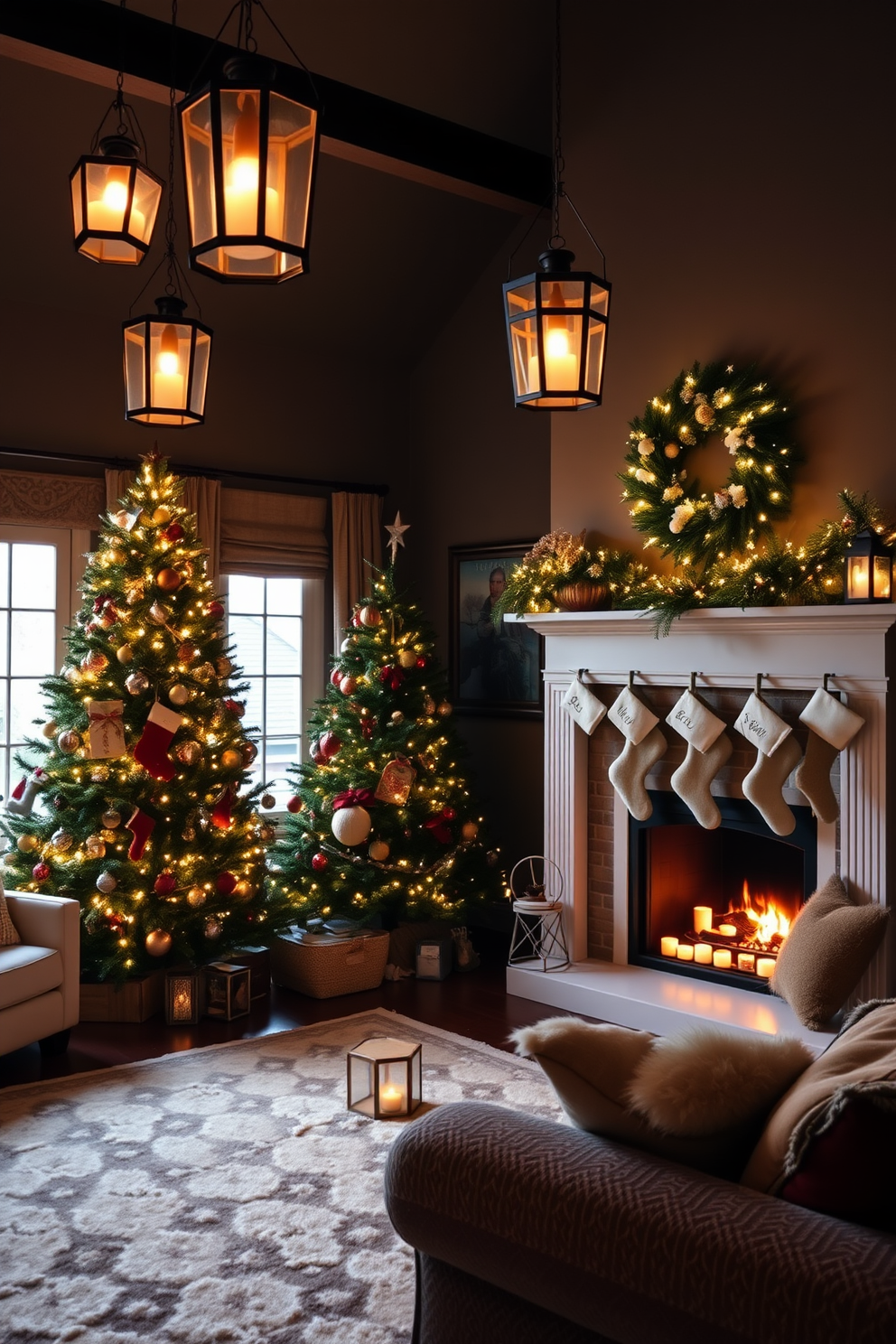 Living Room Christmas Decorating Ideas 26