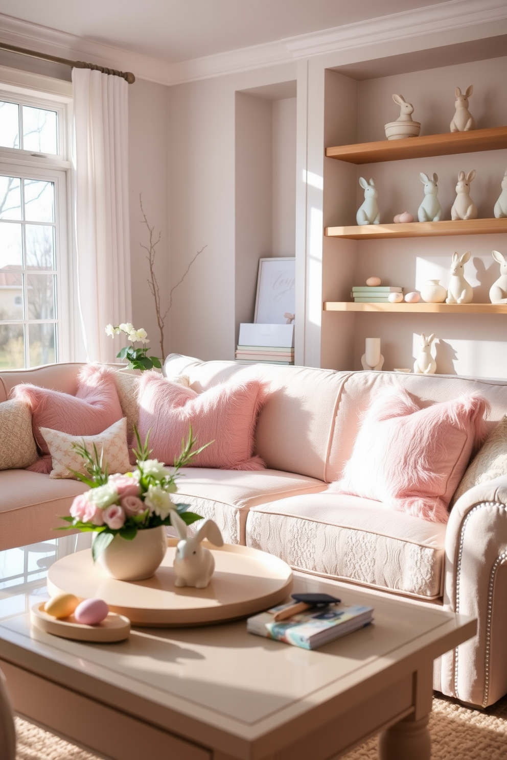 Living Room Easter Decorating Ideas 1