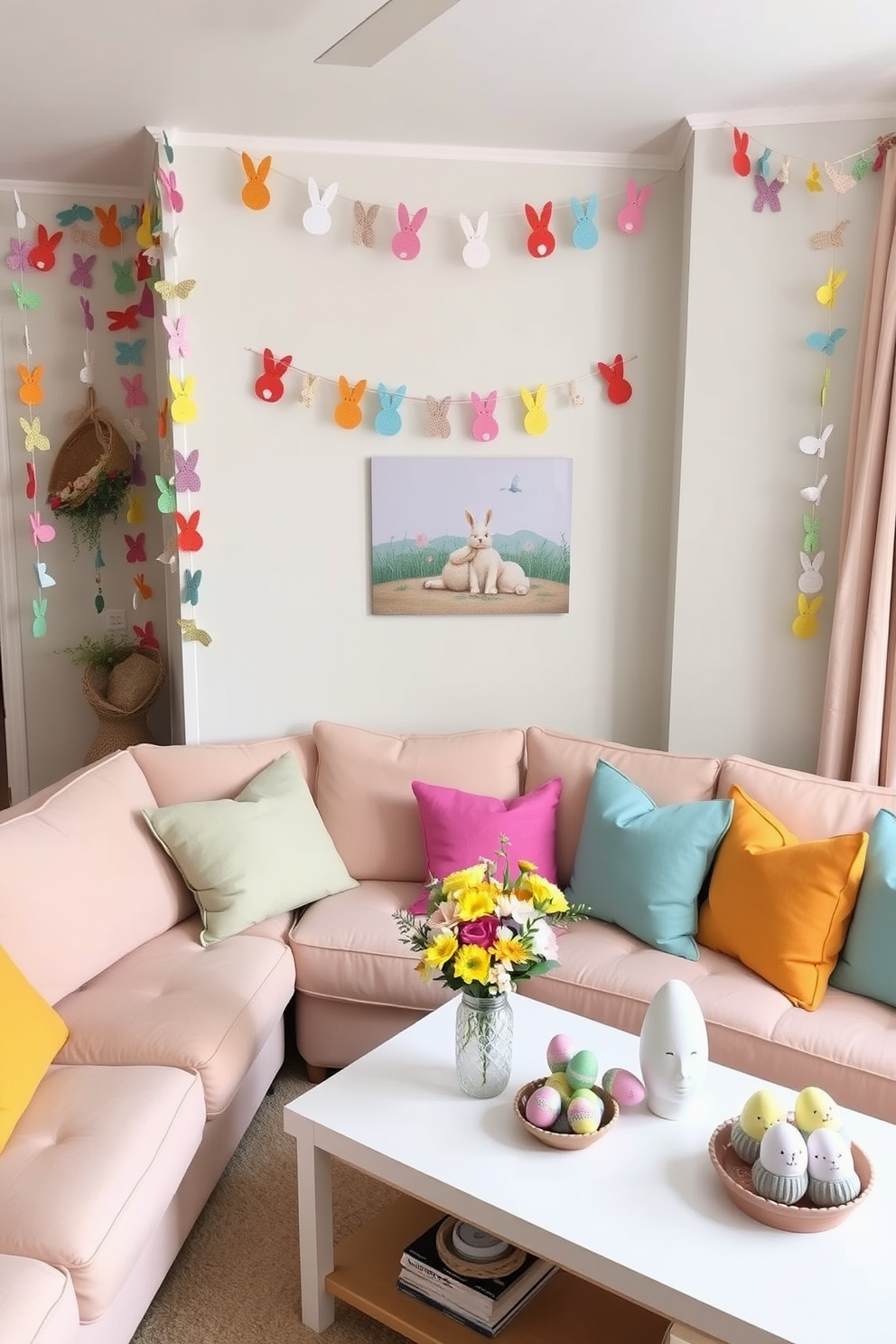 Living Room Easter Decorating Ideas 11