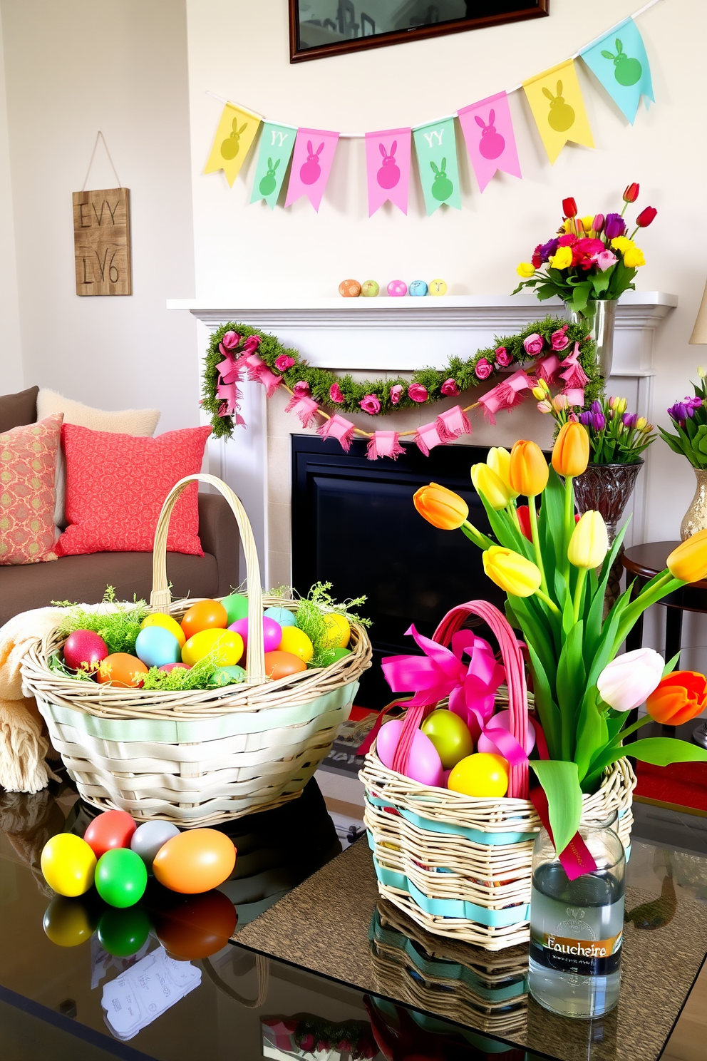 Living Room Easter Decorating Ideas 13