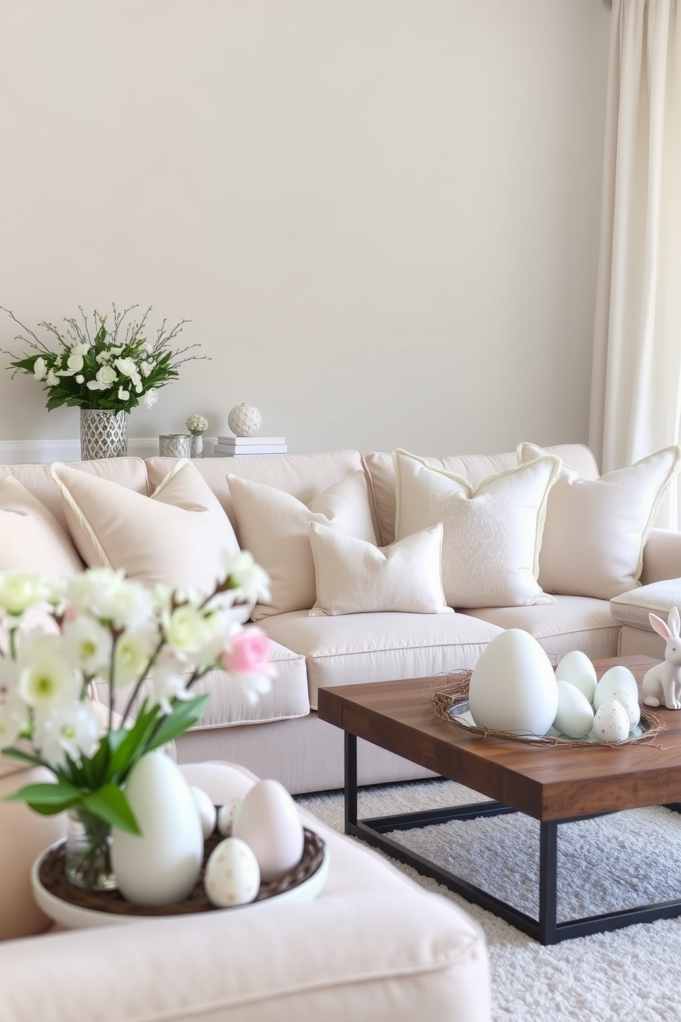 Living Room Easter Decorating Ideas 14