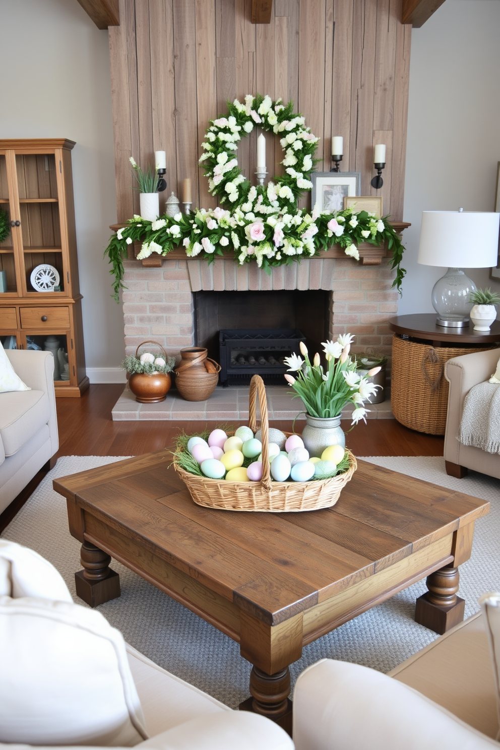 Living Room Easter Decorating Ideas 19