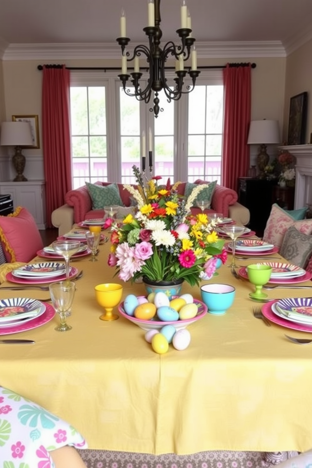 Living Room Easter Decorating Ideas 20