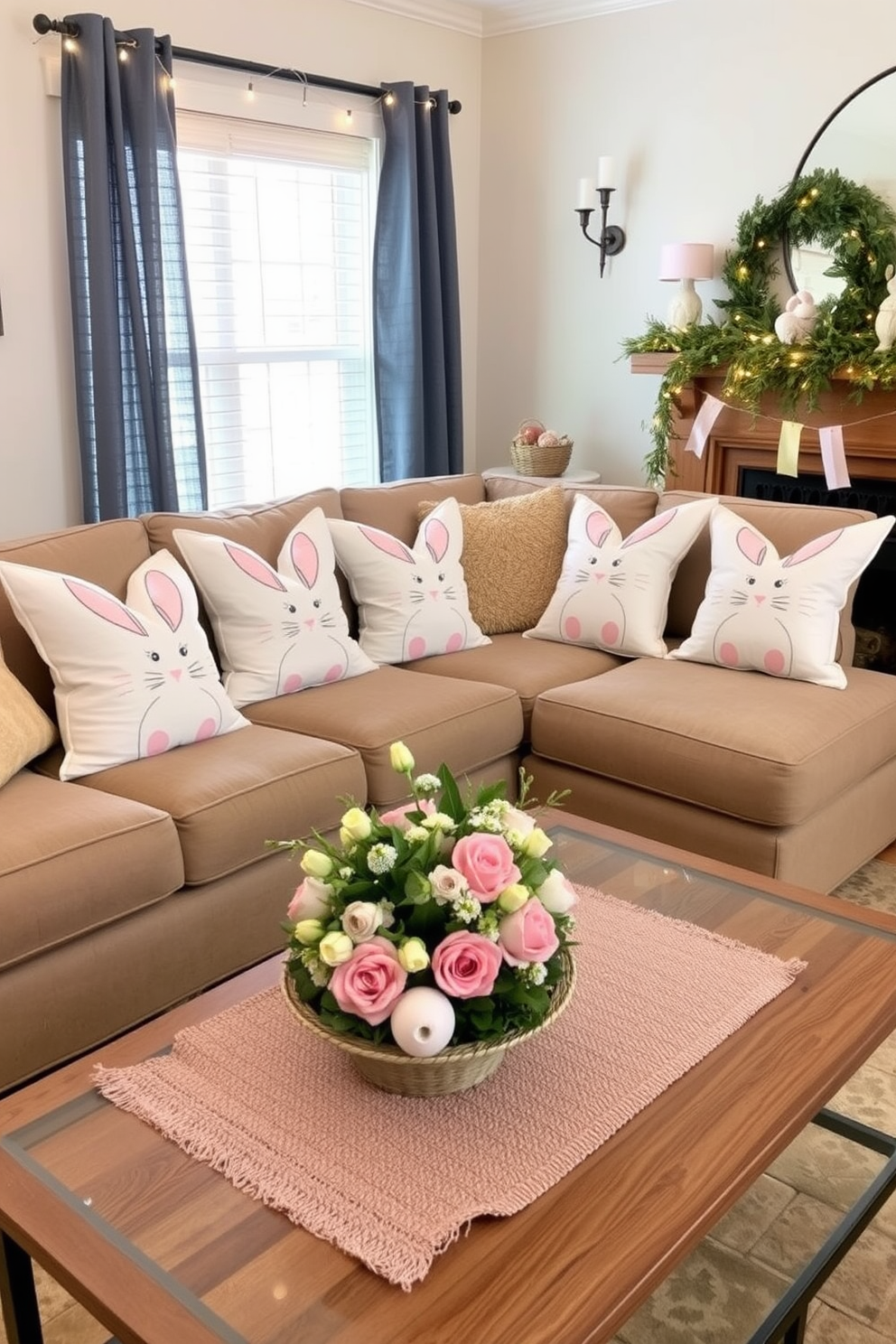 Living Room Easter Decorating Ideas 22