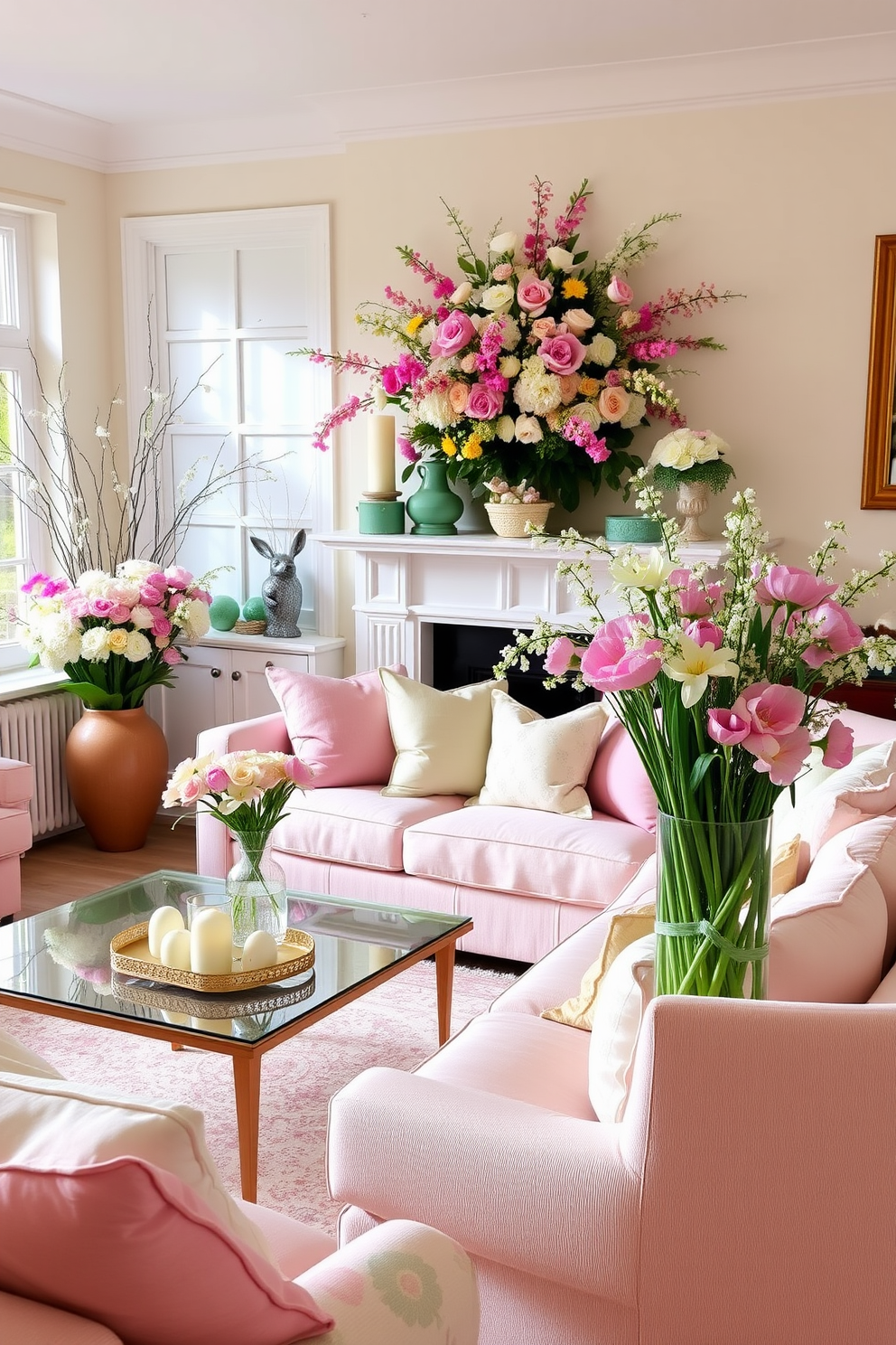 Living Room Easter Decorating Ideas 3