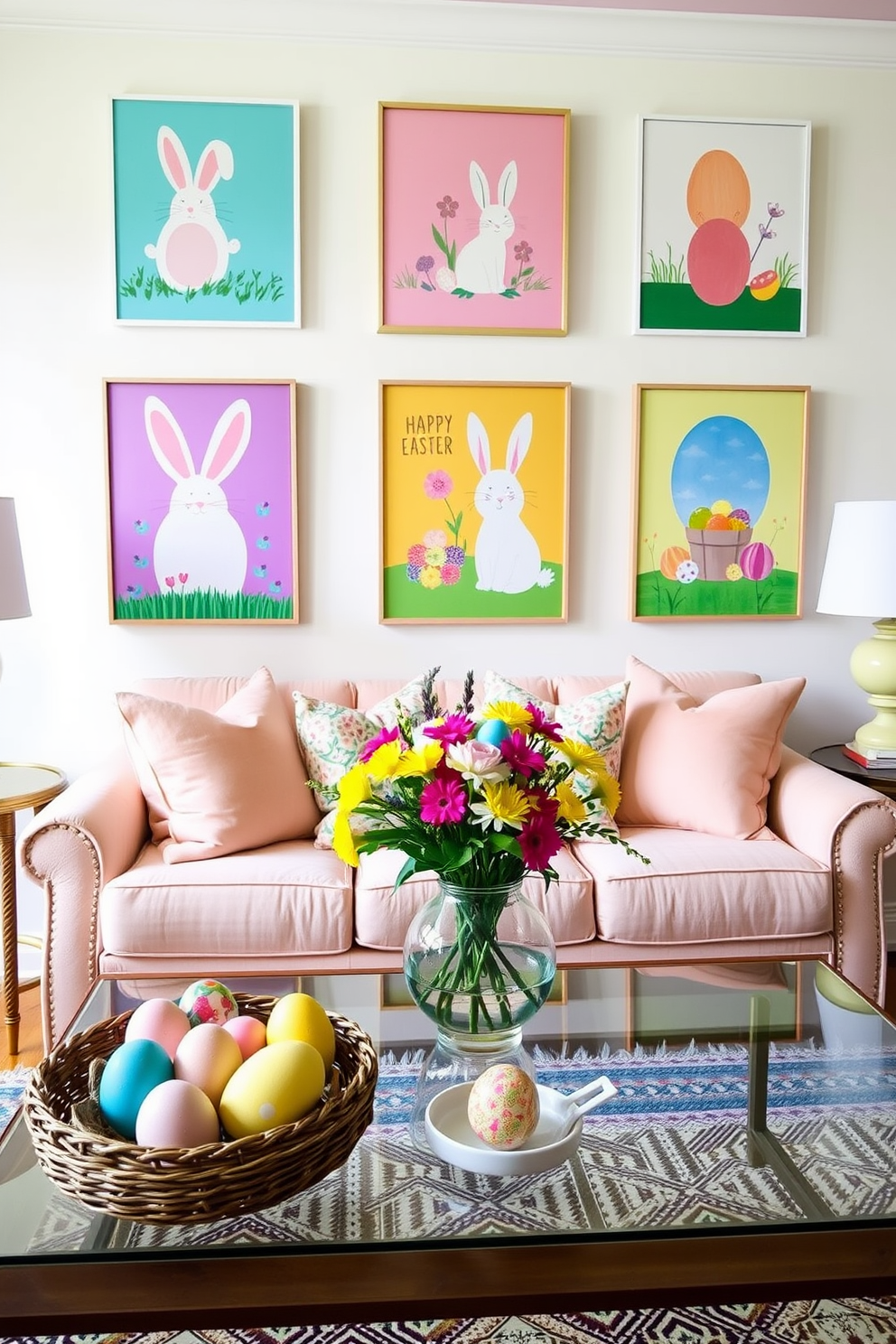 Living Room Easter Decorating Ideas 30