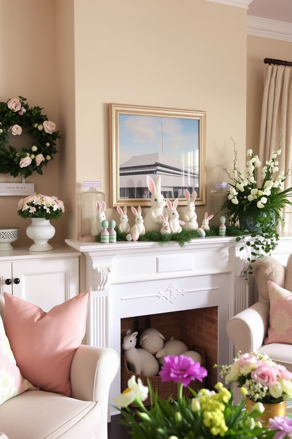 Living Room Easter Decorating Ideas 4