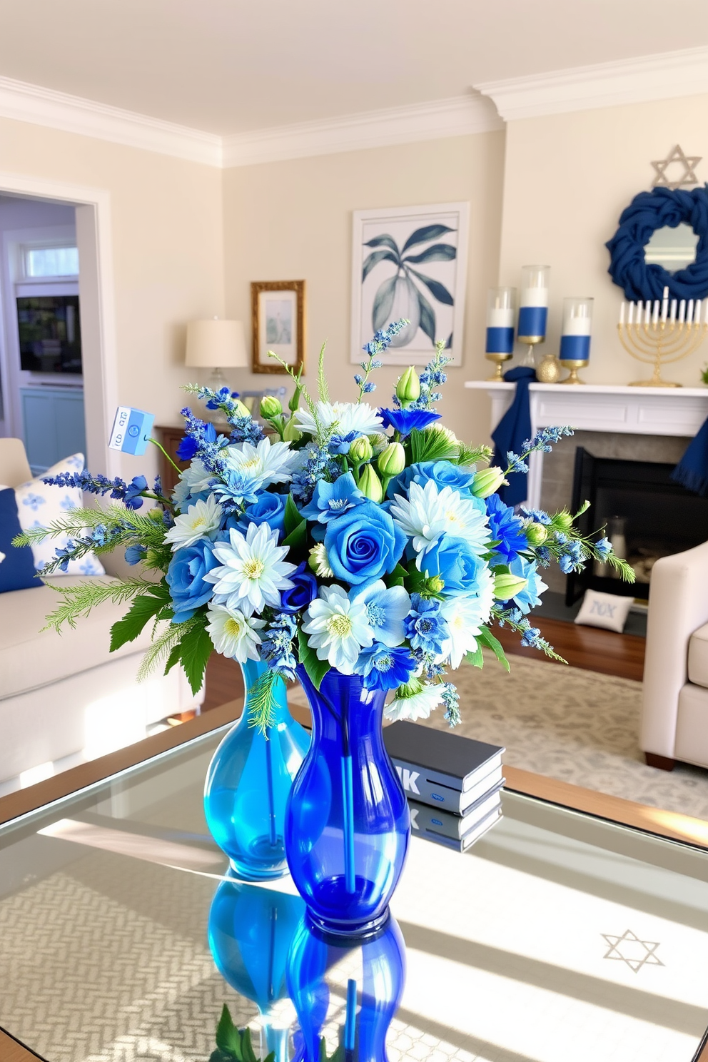 Living Room Hanukkah Decorating Ideas 12