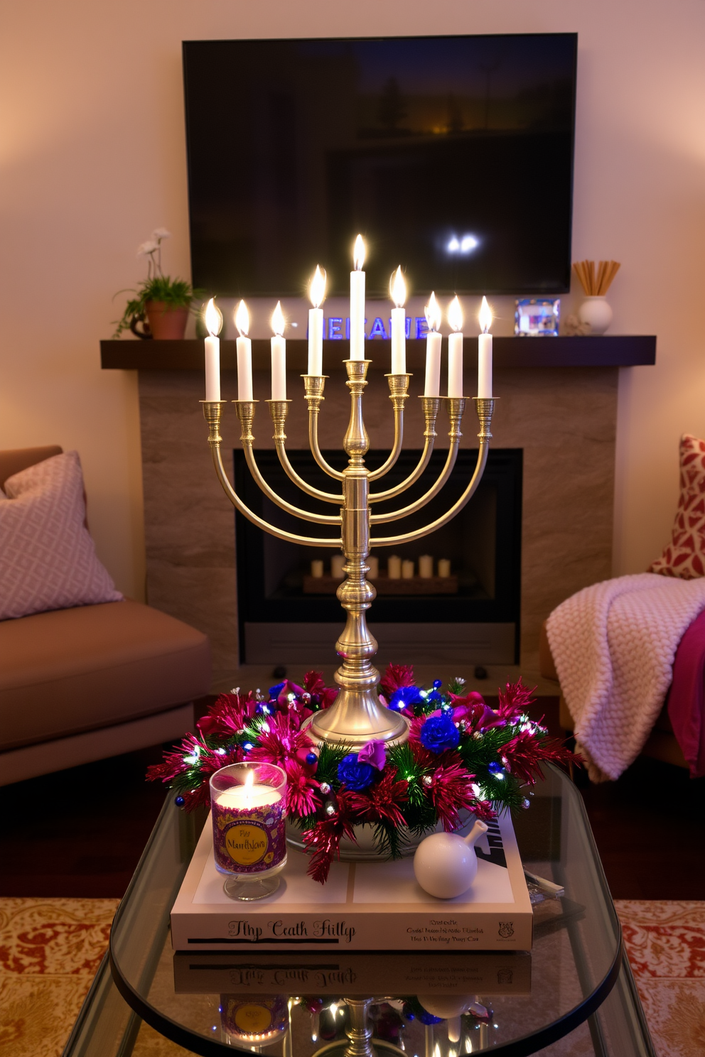 Living Room Hanukkah Decorating Ideas 2