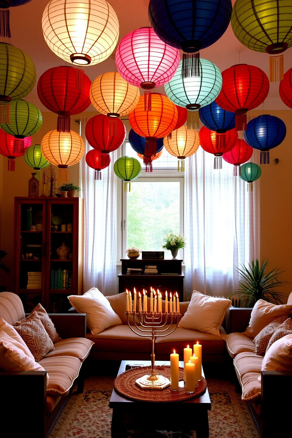 Living Room Hanukkah Decorating Ideas 21