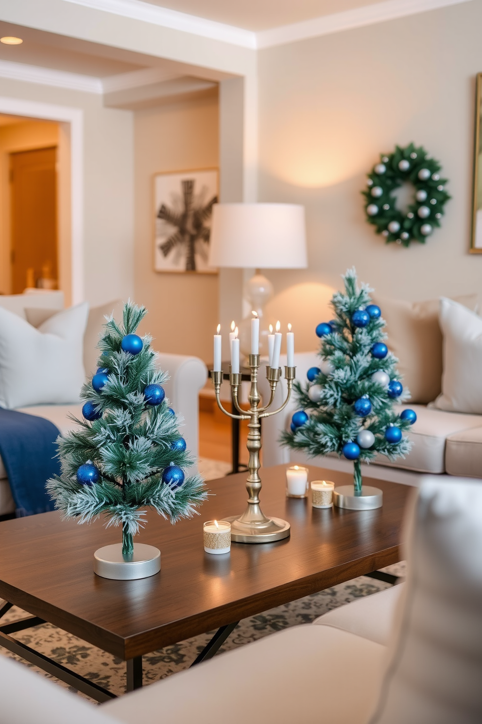 Living Room Hanukkah Decorating Ideas 26