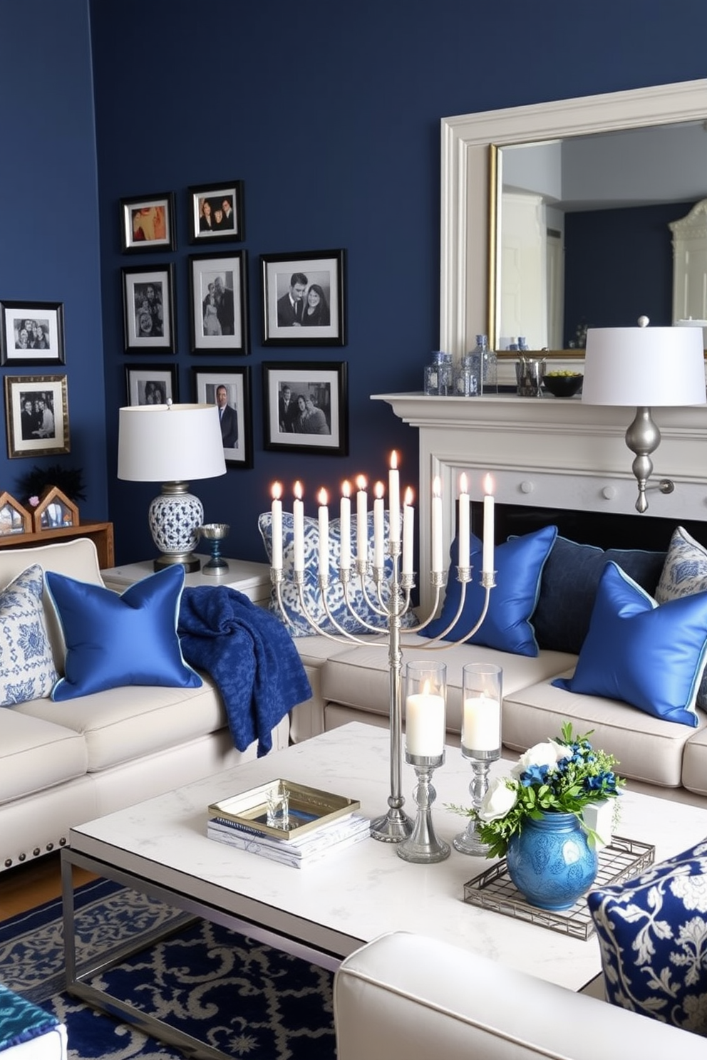 Living Room Hanukkah Decorating Ideas 28