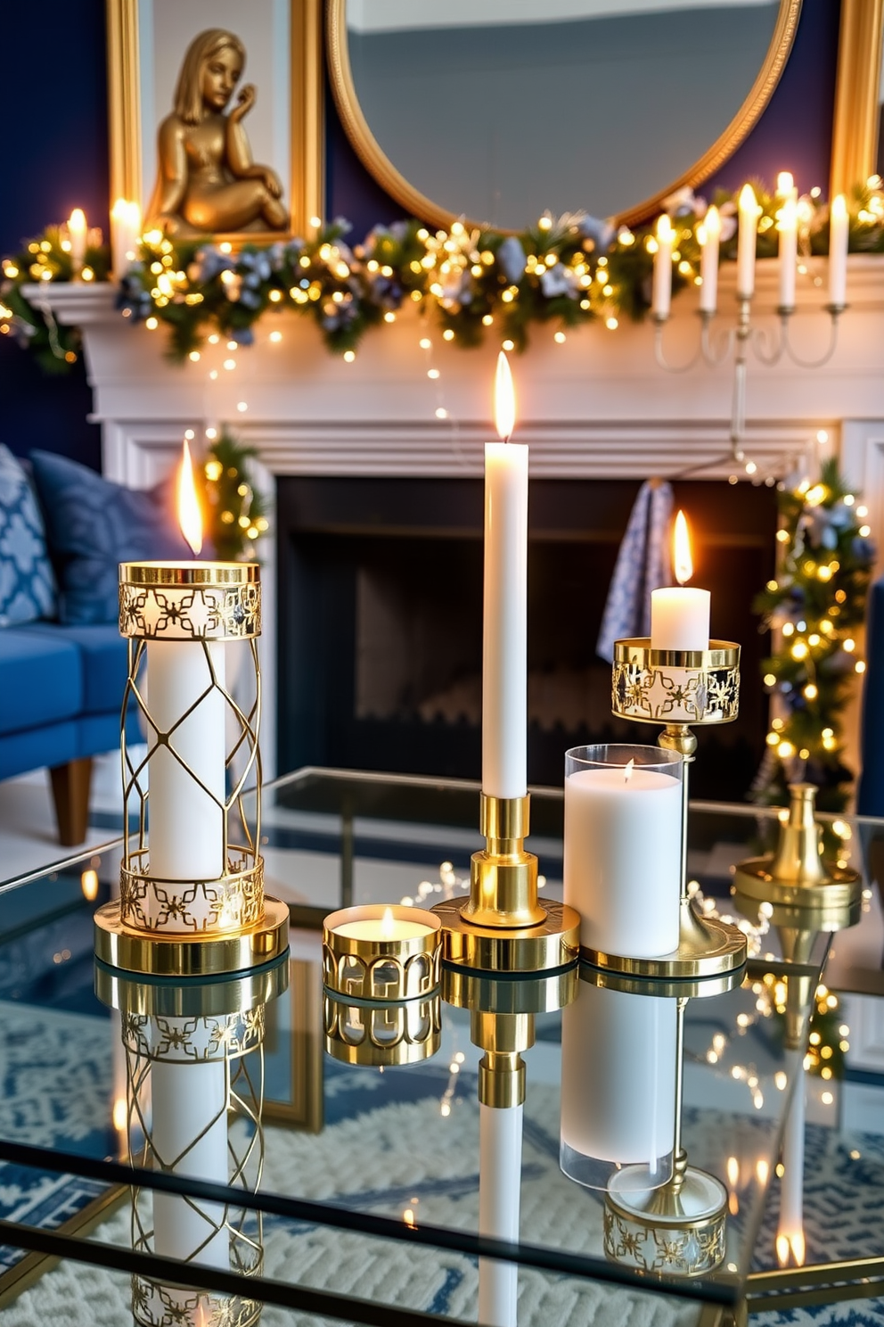 Living Room Hanukkah Decorating Ideas 5