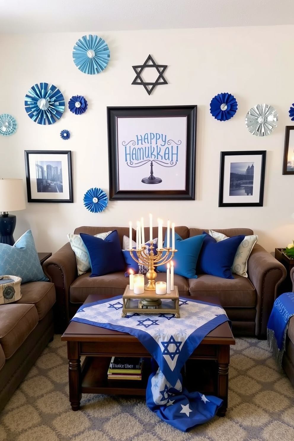 Living Room Hanukkah Decorating Ideas 6