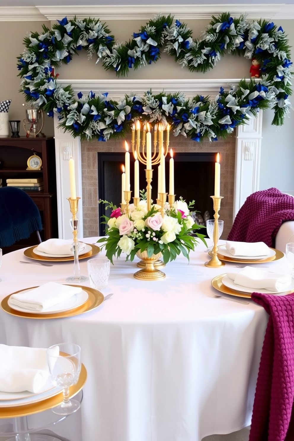 Living Room Hanukkah Decorating Ideas 8