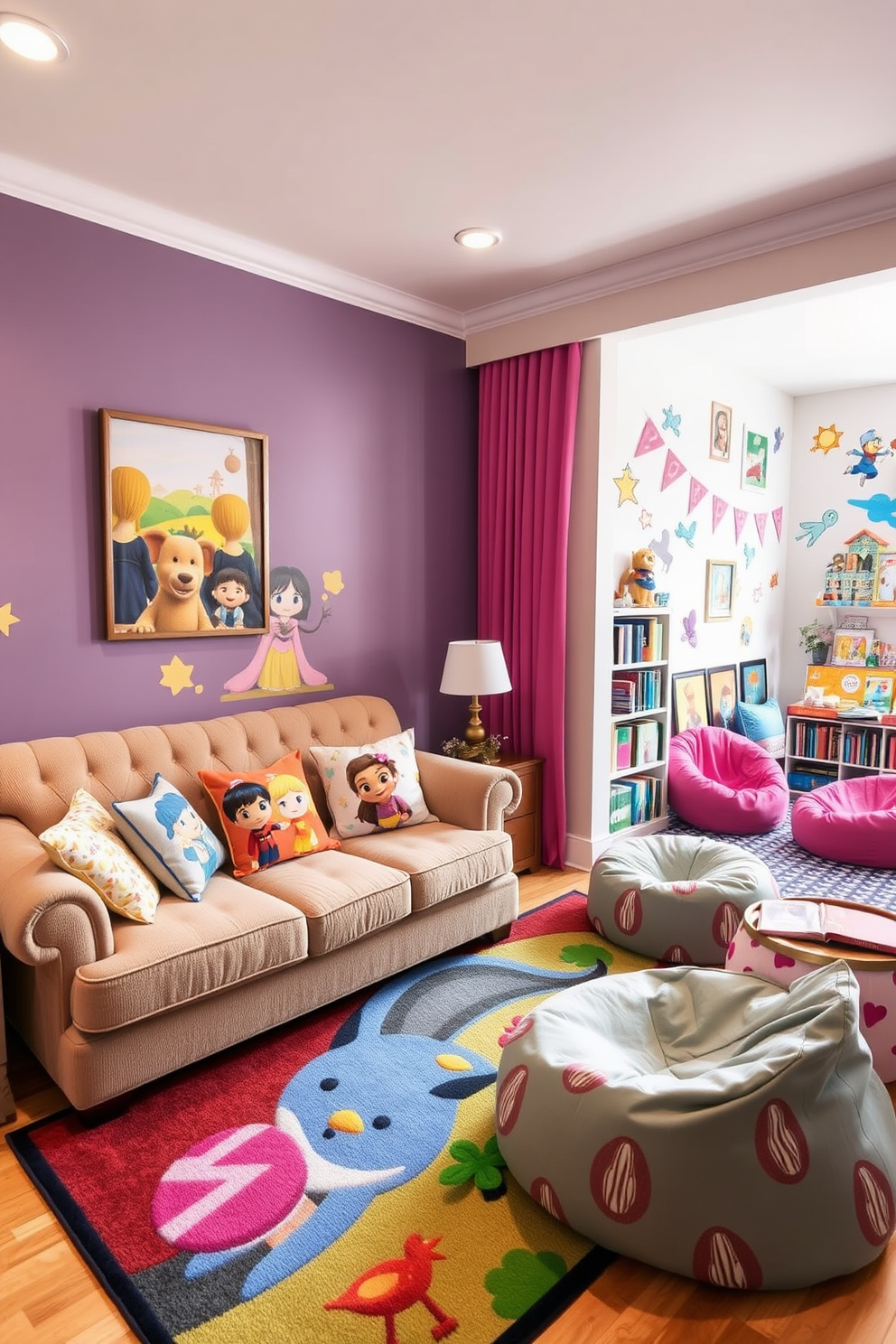 Living Room Playroom Design Ideas 10