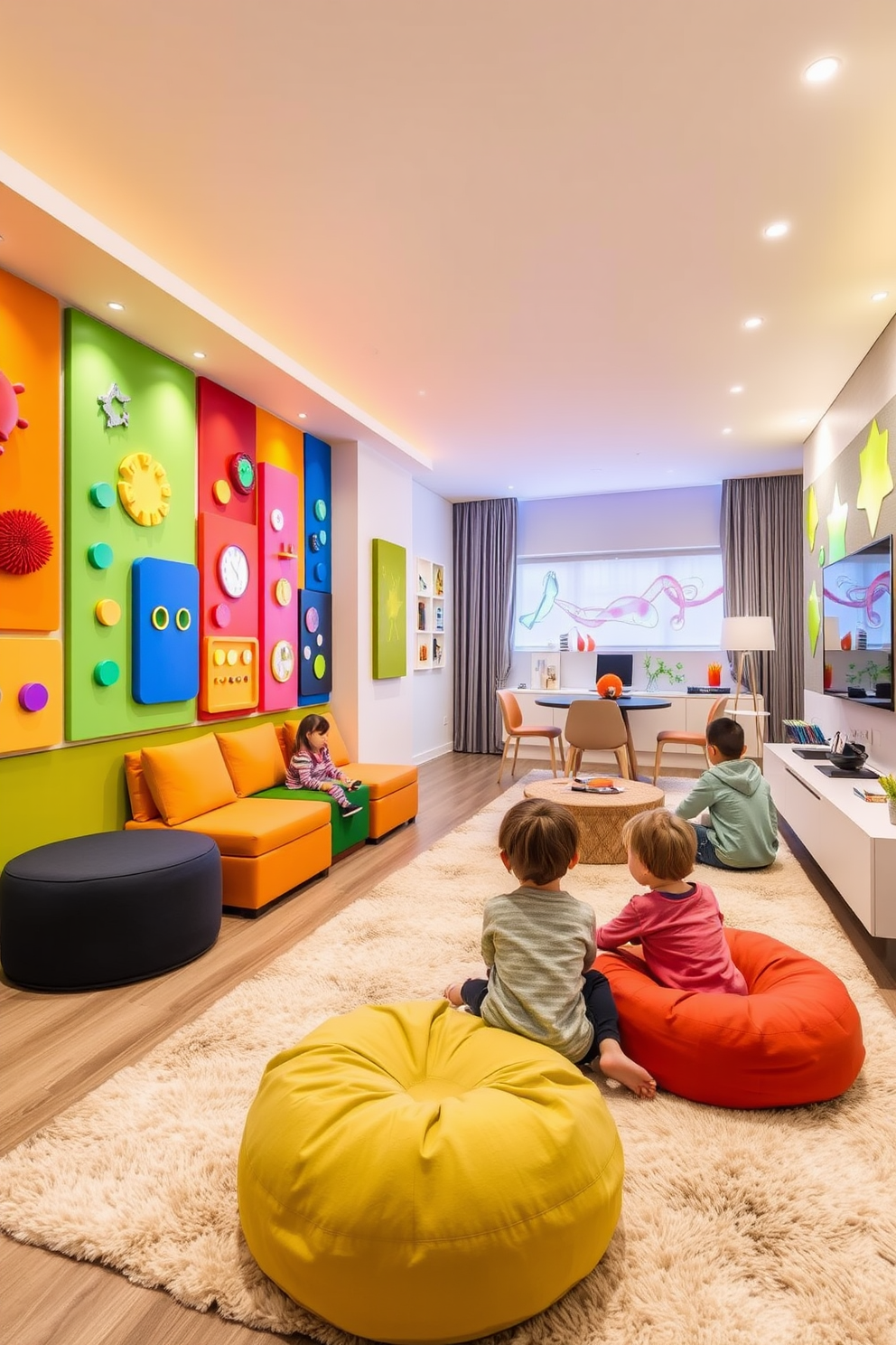 Living Room Playroom Design Ideas 21