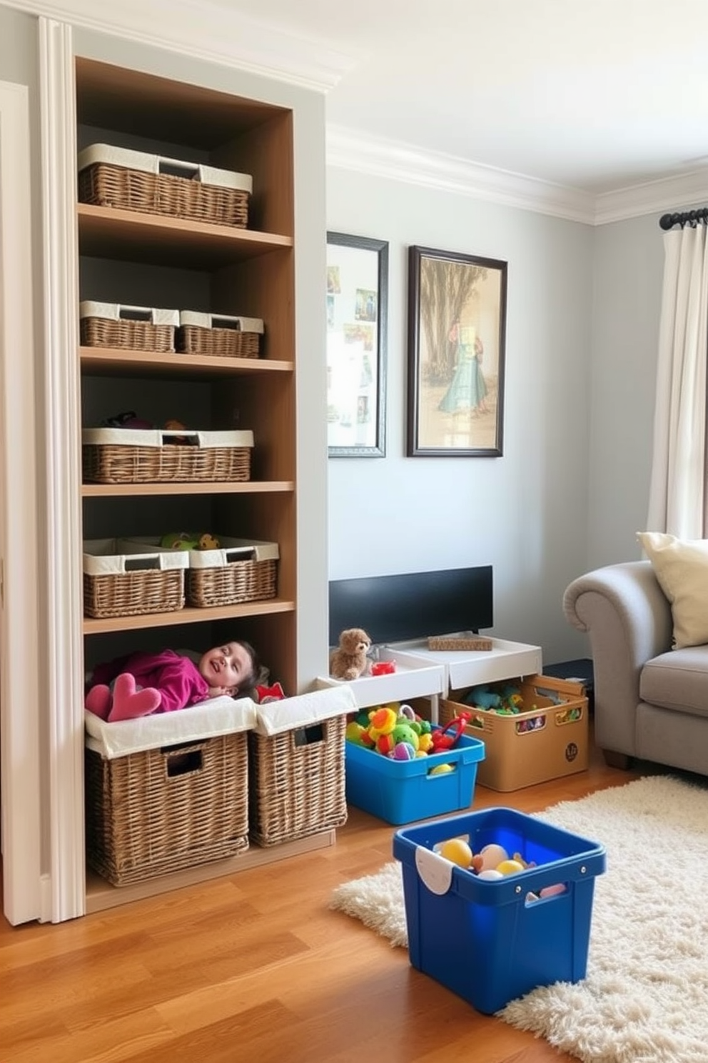 Living Room Playroom Design Ideas 9