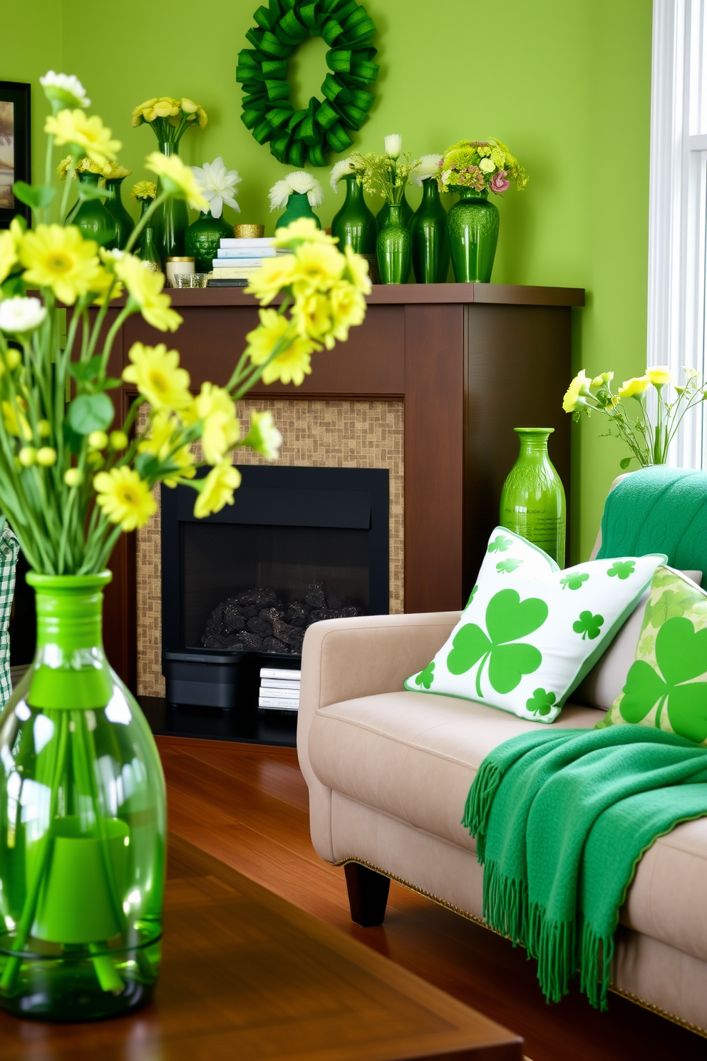 Living Room St Patricks Day Decorating Ideas 18