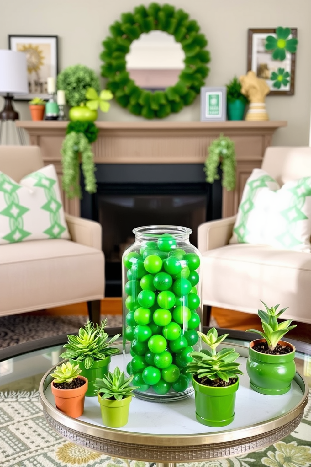 Living Room St Patricks Day Decorating Ideas 23