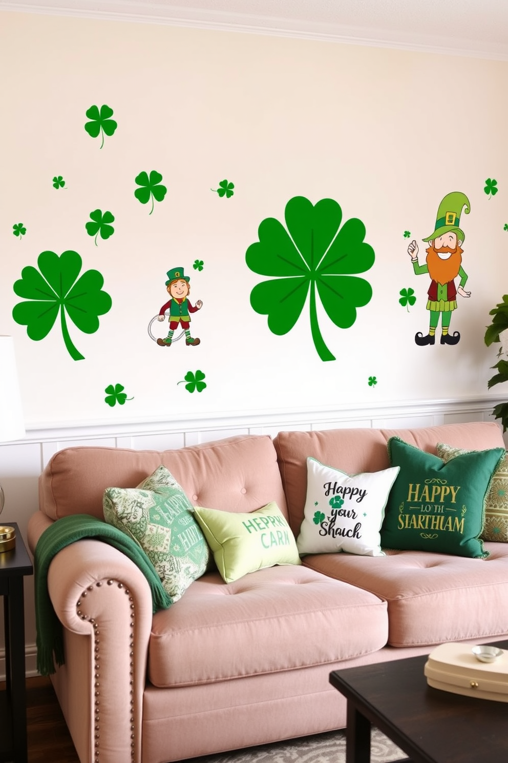 Living Room St Patricks Day Decorating Ideas 24