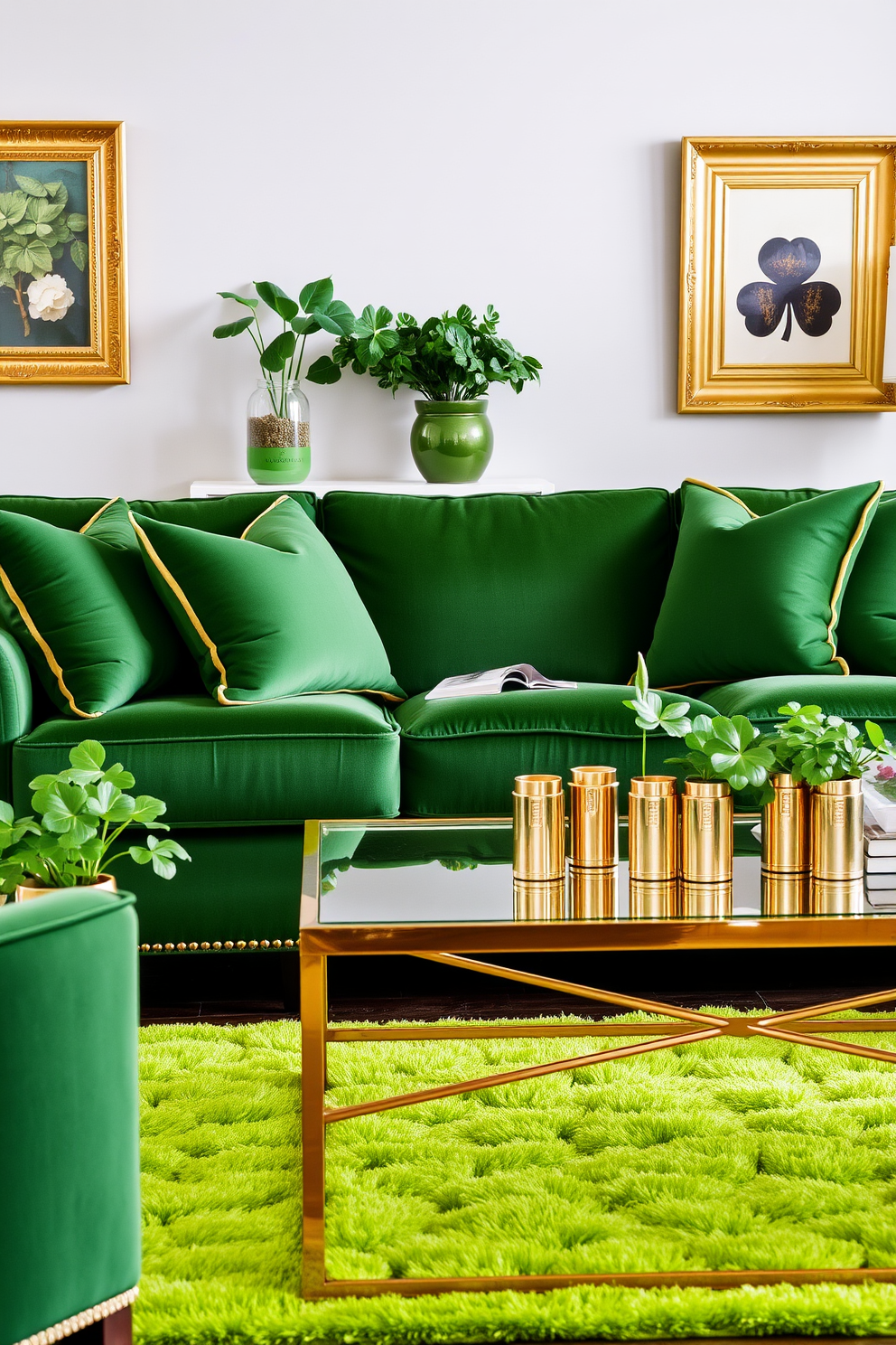 Living Room St Patricks Day Decorating Ideas 25