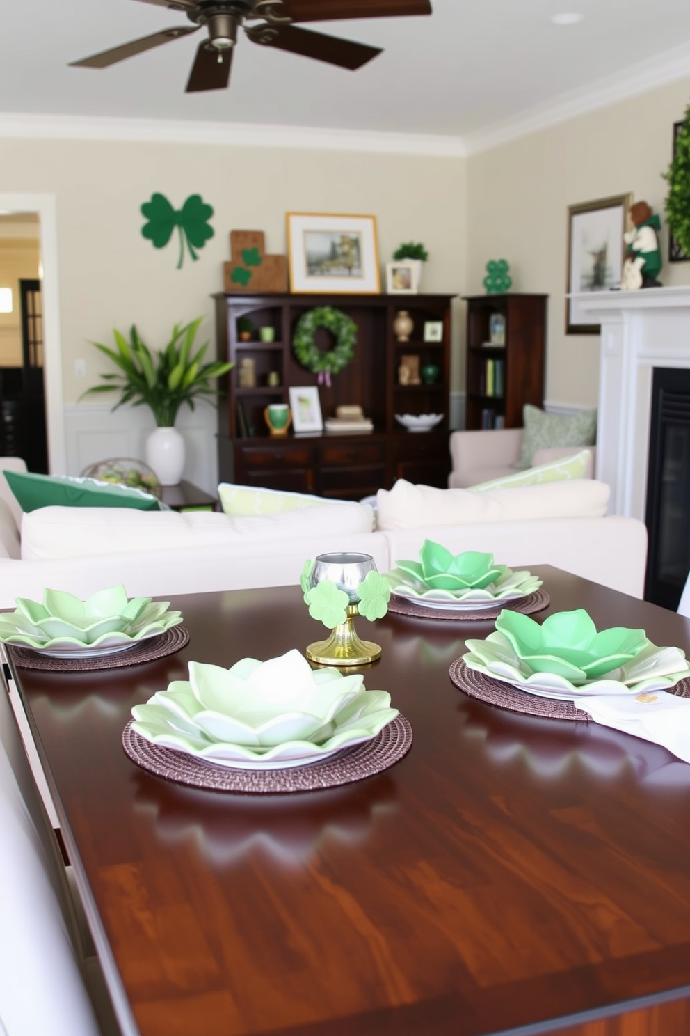 Living Room St Patricks Day Decorating Ideas 26