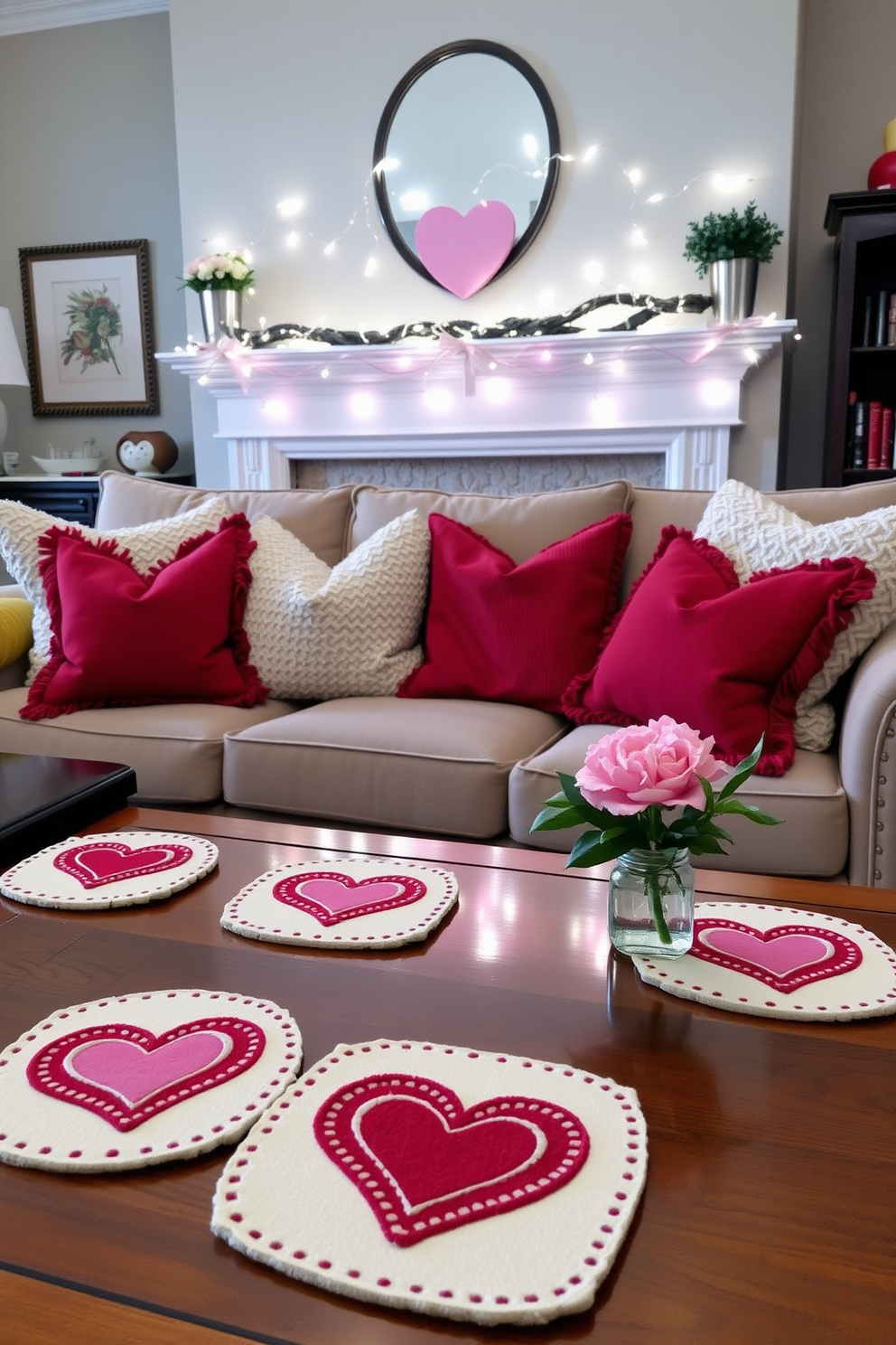 Living Room Valentines Day Decorating Ideas 19