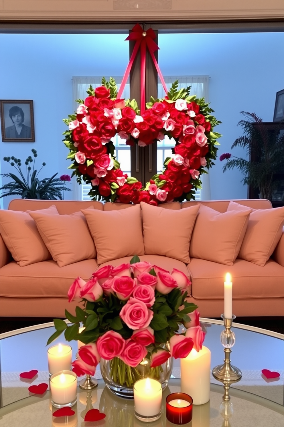 Living Room Valentines Day Decorating Ideas 20