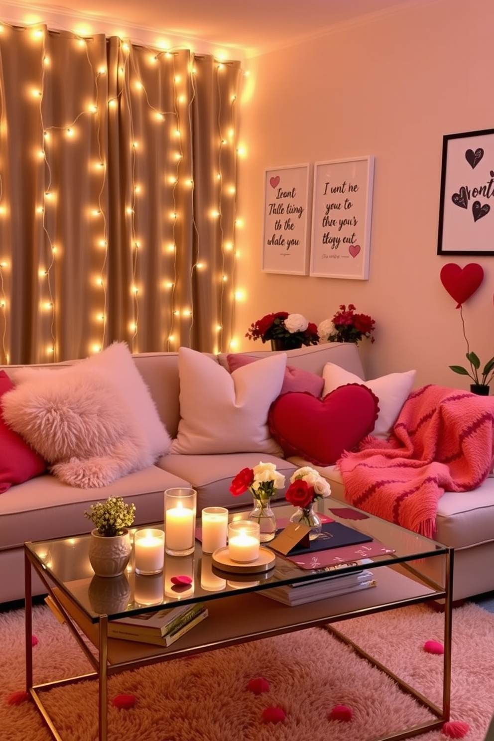 Living Room Valentines Day Decorating Ideas 4