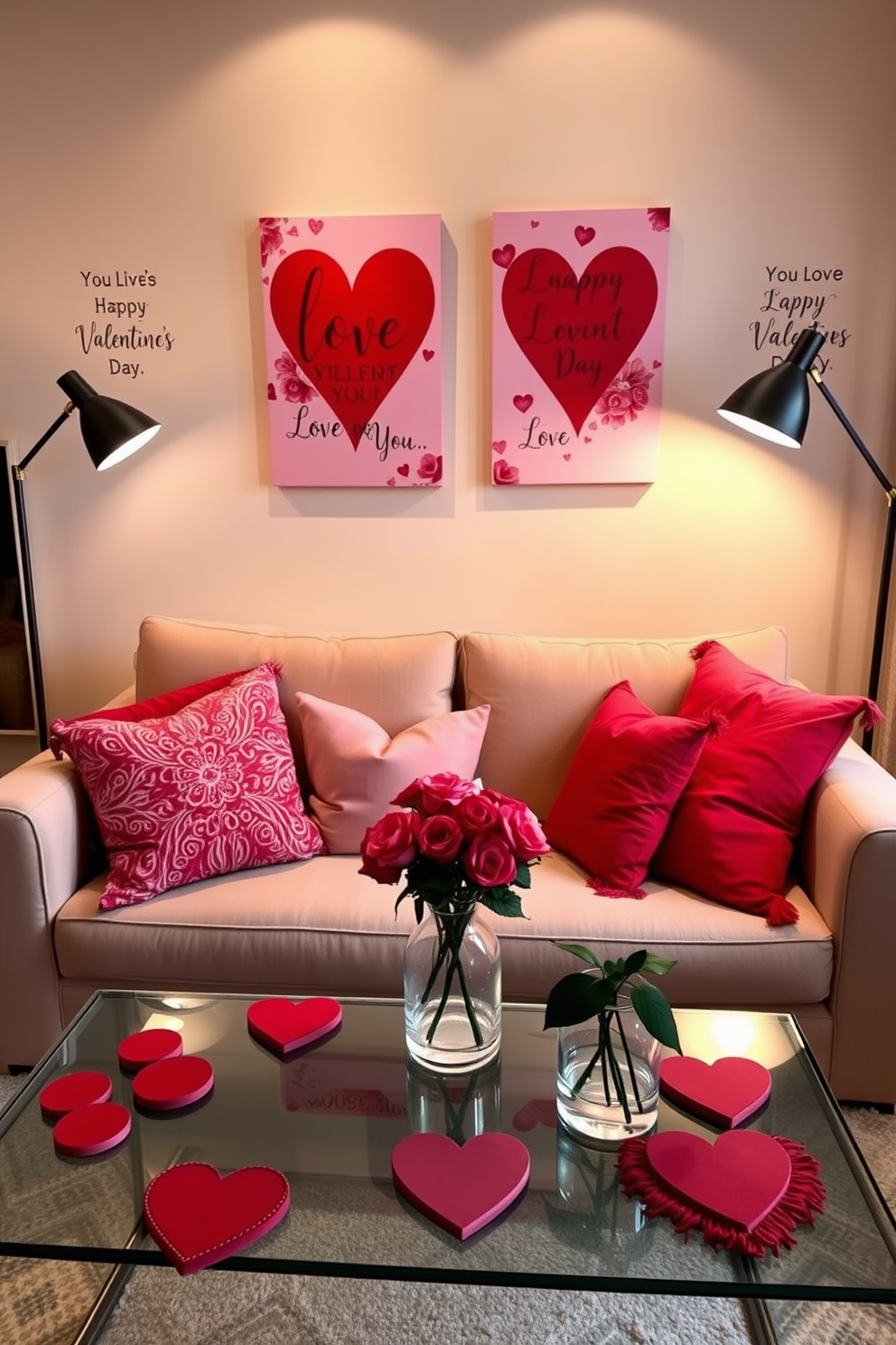 Living Room Valentines Day Decorating Ideas 6