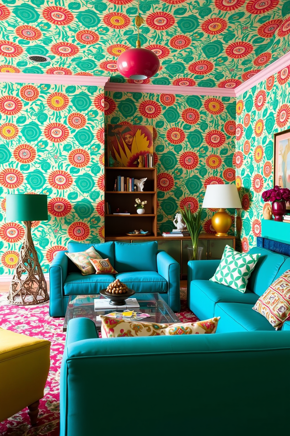 Living Room Wallpaper Design Ideas 26