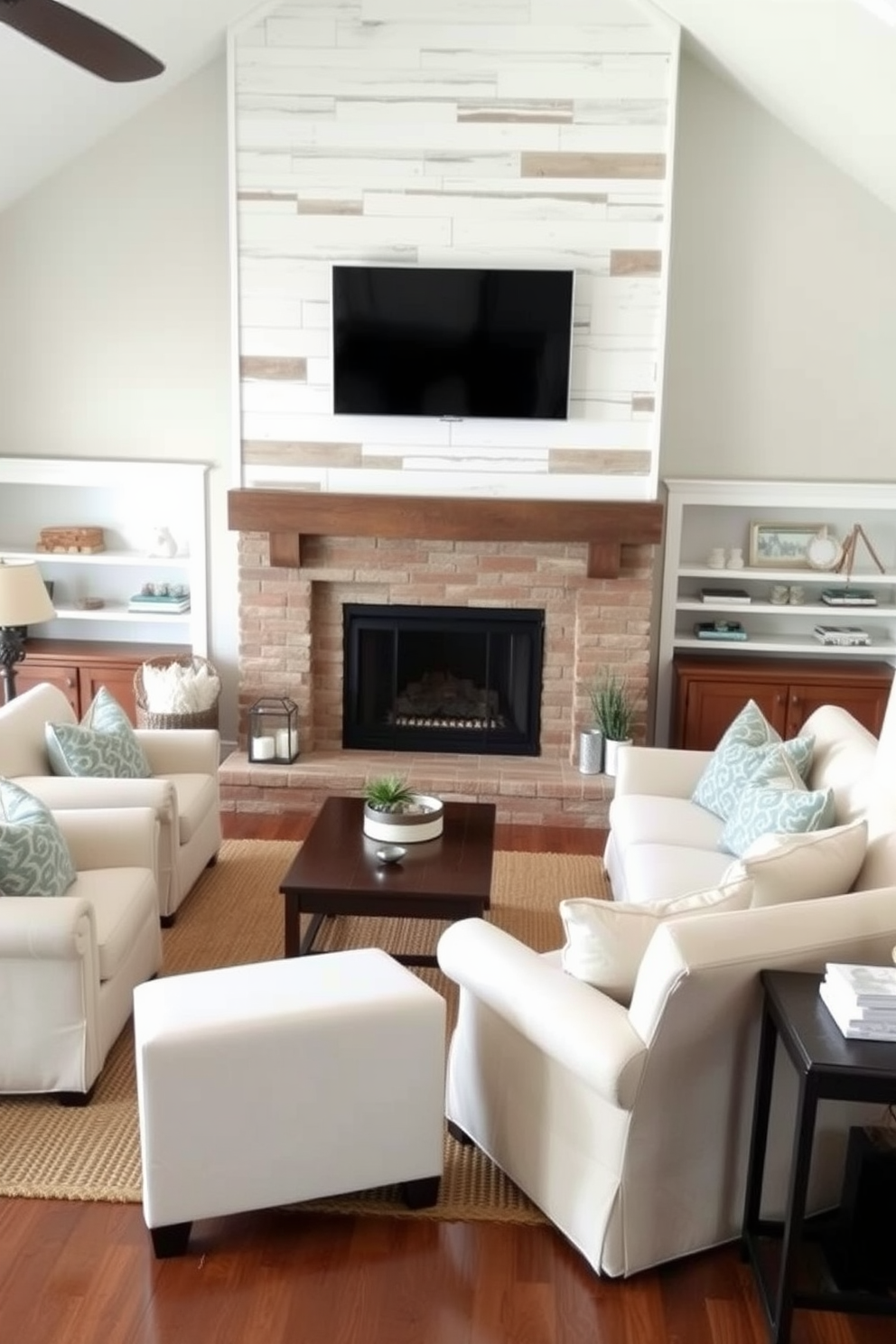 Living Room With Fireplace And Tv Design Ideas 11