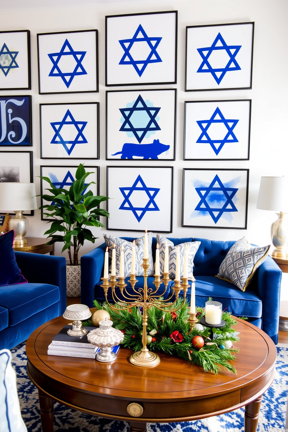 Loft Hanukkah Decorating Ideas 14