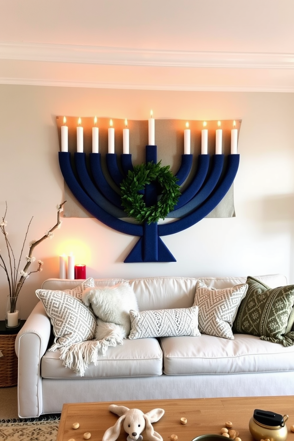 Loft Hanukkah Decorating Ideas 5