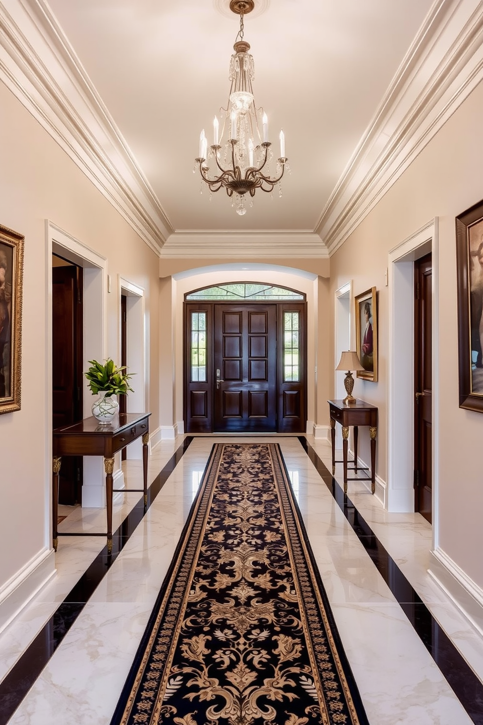 Long Foyer Design Ideas 2