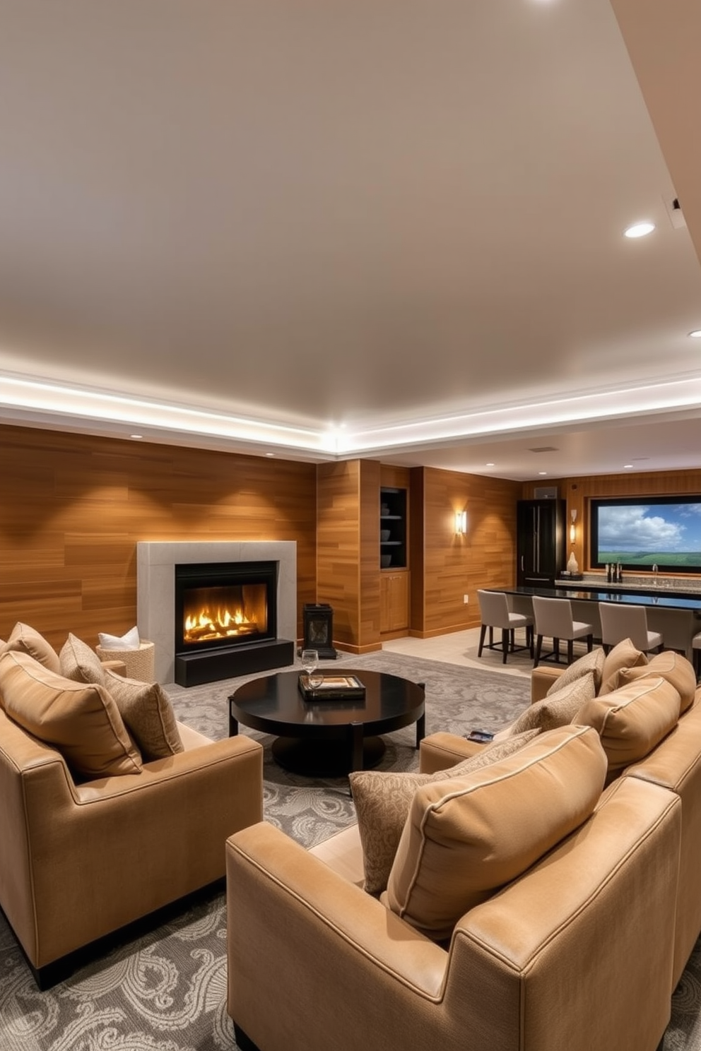 Luxury Basement Design Ideas 11