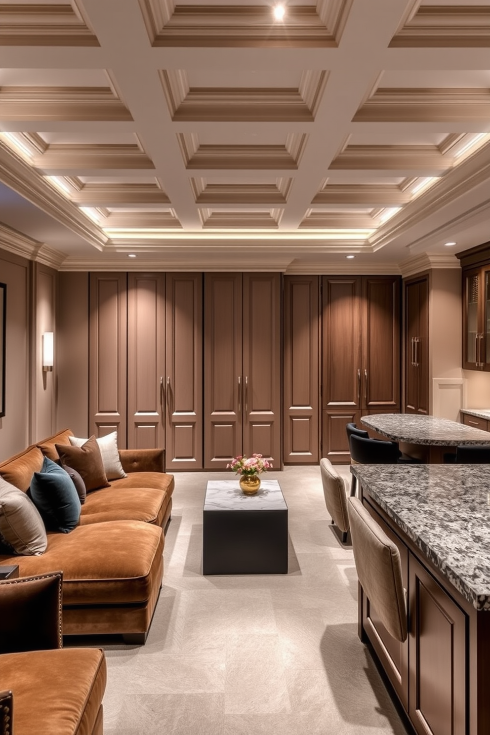 Luxury Basement Design Ideas 29